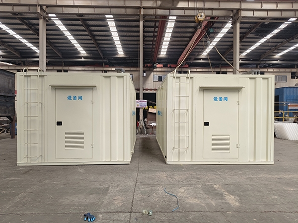 智能型MBR一體化污水處理設備發(fā)貨現(xiàn)場